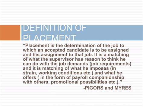 Placement And Induction In Hrm Ppt