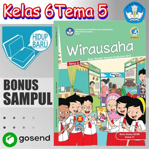 Jual Buku Tematik Tema Kelas 6 SD MI Tema 5 Semester 1 Wirausaha