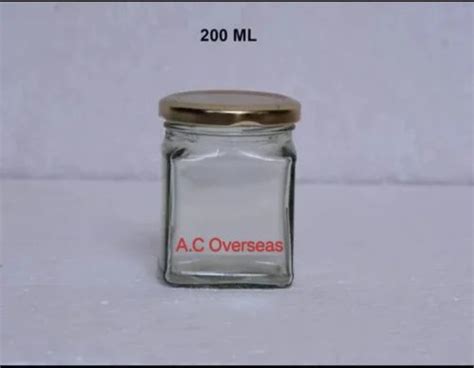 Ml Itc Square Glass Jar At Rs Piece Glass Jars In Firozabad