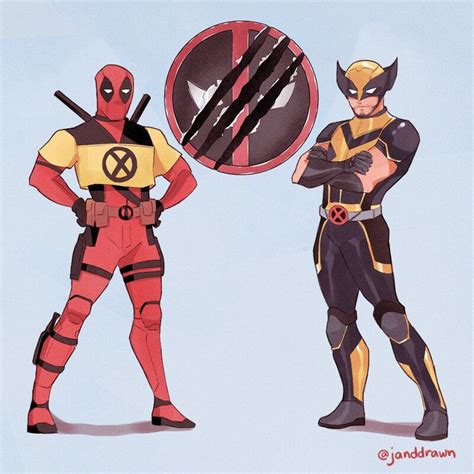 Deadpool And Wolverine Jan Bautista Marvel Characters Art Deadpool