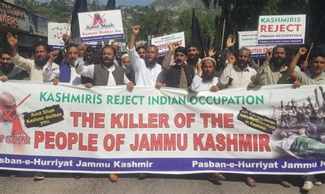 Protests Held Against Indian Ministers Visit To Occupied Kashmir