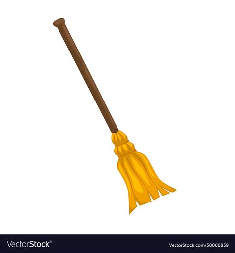 Broom isolated Royalty Free Vector Image - VectorStock