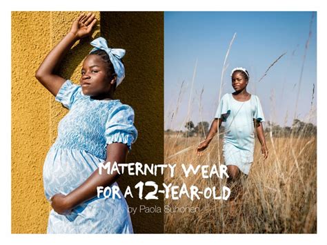 Finnish Fashion Designer Creates Maternity Wear For 12 Year Olds To