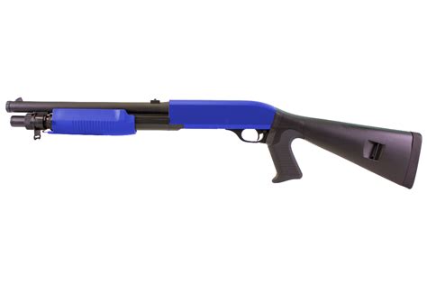 Double Eagle M56a Tri Shot Pump Action Shotgun In Blue Bbguns4less