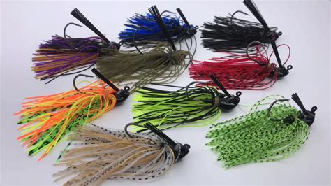 7g 10g 14g Bass Fishing Lure Weedless Tungsten Swim Jig With Silicone