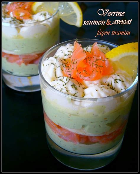 Recette de Verrine au saumon et à l avocat façon tiramisu la recette