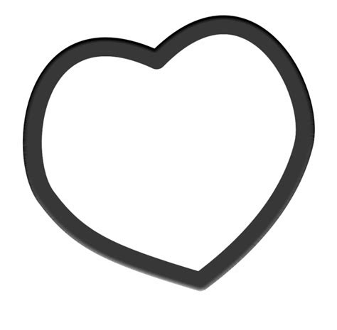 Curly Hearts Clip Art Black And White Vector