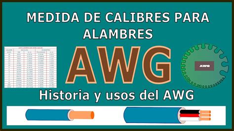 MEDIDA DE CALIBRES PARA ALAMBRES AWG HISTORIA Y USOS YouTube