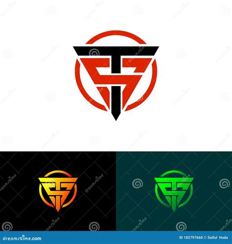 Set of Letter TS Simple Logo Icon Design Vector. Stock Vector - Illustration of emblem, concept ...