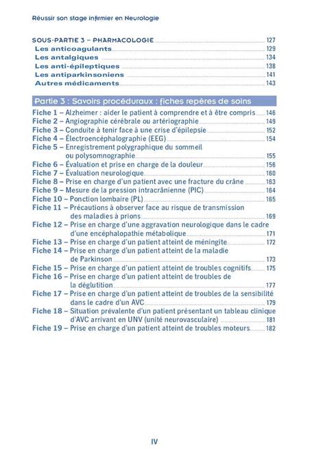 R Ussir Son Stage Infirmier En Neurologie Calameo