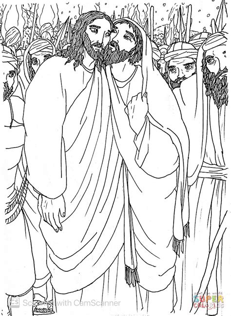 Printable Judas Betrays Jesus Activity Sheets