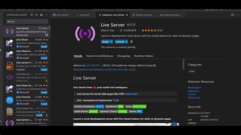 Vscode Tutorial How To Use Live Server And View Updates Right In