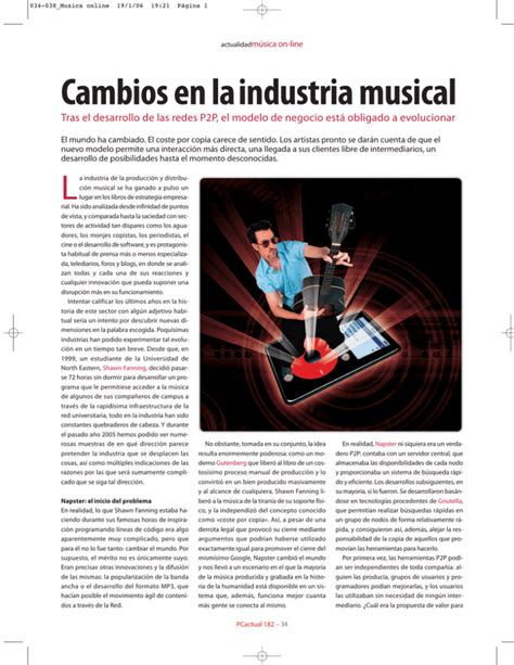 Cambios En La Industria Musical