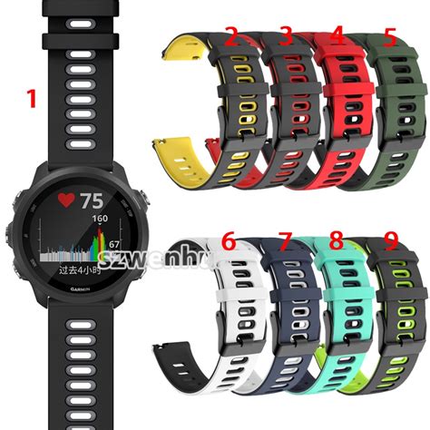 Pulseira De Rel Gio Esportivo De Duas Cores Para Garmin Forerunner