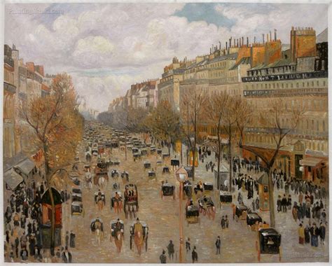 Boulevard Montmartre: Afternoon Sunlight Camille Pissarro - Etsy