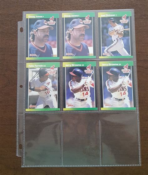 1989 Donruss Major League Baseball Cards Cleveland Indians Set Etsy