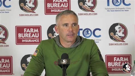 Watch Florida State Head Coach Mike Norvell Postgame Press Conference