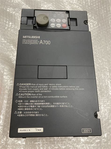 Yahooオークション Mitsumishi三菱インバータfr A720 37k動作保証