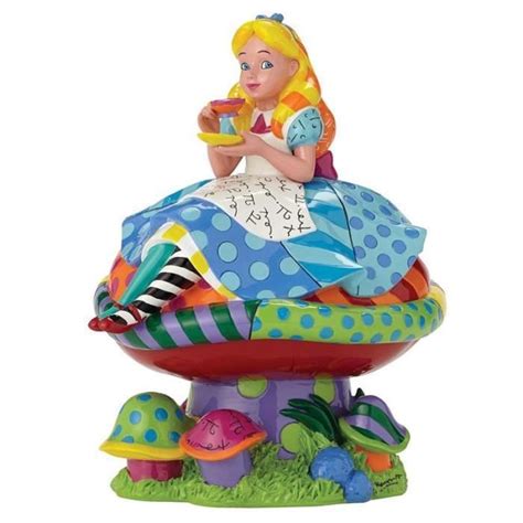 Figurine Alice Au Pays Des Merveilles 65 Ans Disney Romero Britto