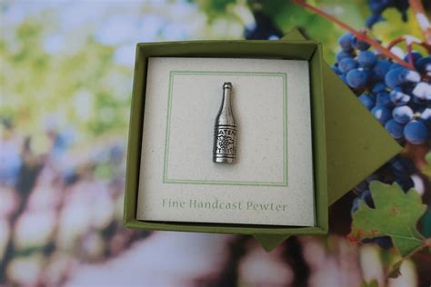 Wine Bottle Lapel Pin Cc261 Vineyard Pins And Ts Winery Etsy