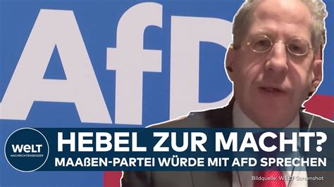 DEUTSCHLAND Hans Georg Maaßen plant Partei Gründung Tür für AfD würde