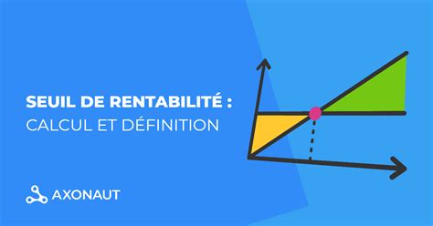 Seuil De Rentabilit Calcul Et D Finition Mod Le Blog Axonaut