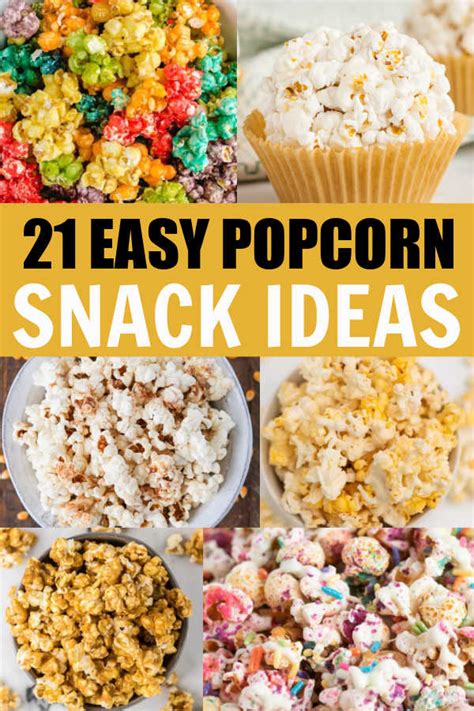 Popcorn snacks - 21 easy and delicious popcorn recipes