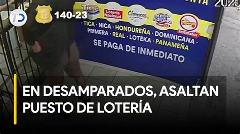 Asaltan puesto de venta de lotería en Desamparados YouTube