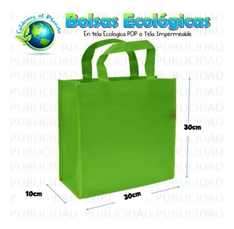 Bolsas Ecol Gicas Pop Publicitarias X X Mercadolibre