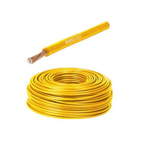 Cable Flexible Awg Amarillo Por Metros Megatronica