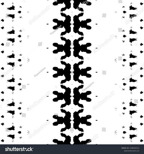 Tribal Ink Scribble Batik Seamless Aztec Stock Vector (Royalty Free