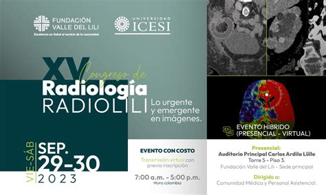 Xv Congreso De Radiolog A Fundaci N Valle Del Lili Radiolili