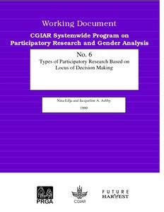 Types Of Participatory Research Based On Locus Of Decision Making