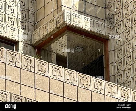 This Detail View Of The Ennis House Designed By Frank Lloyd Wright