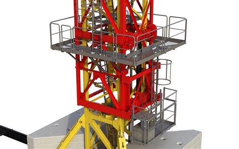 Tower Crane Potain Mdt J D Model Cgtrader