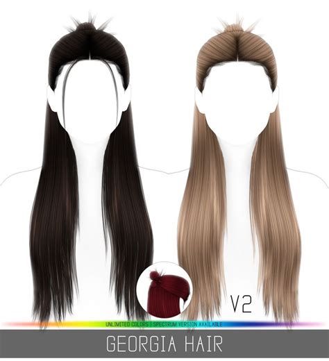 Georgia Hair Simpliciaty In Sims Hair Mod Hair Womens Hairstyles