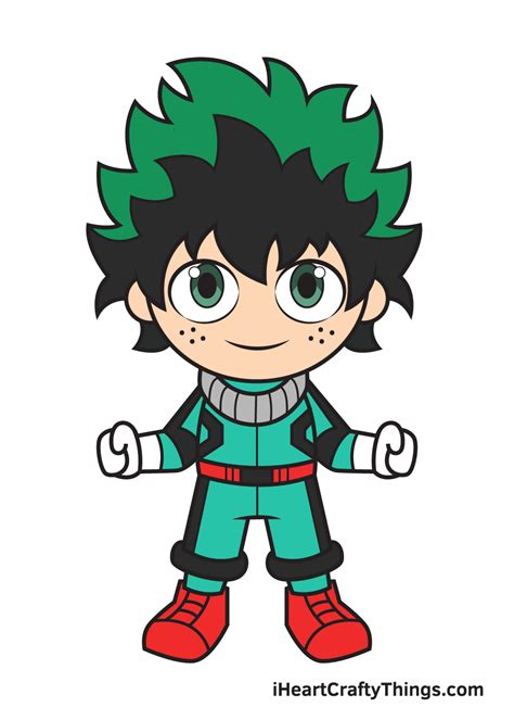 Deku Drawing — How To Draw Deku Step By Step