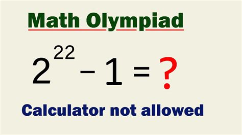 Math Olympiad A Nice Exponential Problem Calculator Not Allowed