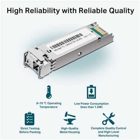 Sm B Tl Sm B Base Bx Wdm Bi Directional Sfp Module Tp