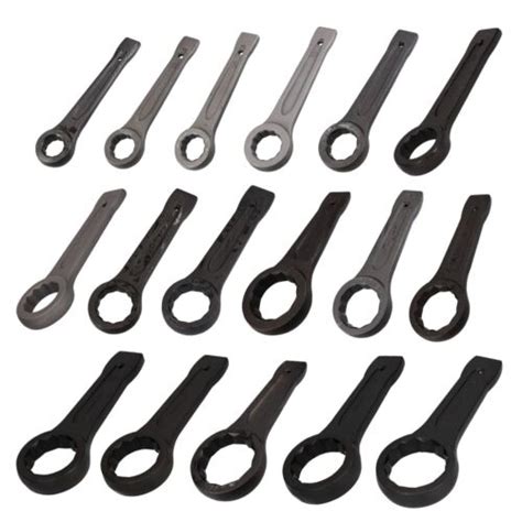 Metric Slogging Box End Striking Ring Wrench Spanner Bi Hex Sided