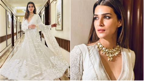 Kriti Sanon Exudes Ethnic Elegance In White Embroidered Contemporary