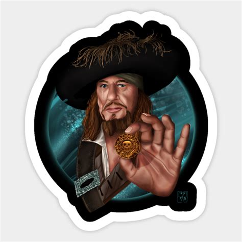 Barbossa Pirates Of The Caribbean Sticker TeePublic