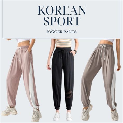 Jual Oppa Style Shop Korean Sports Jogger Pants Jumbo Big Size