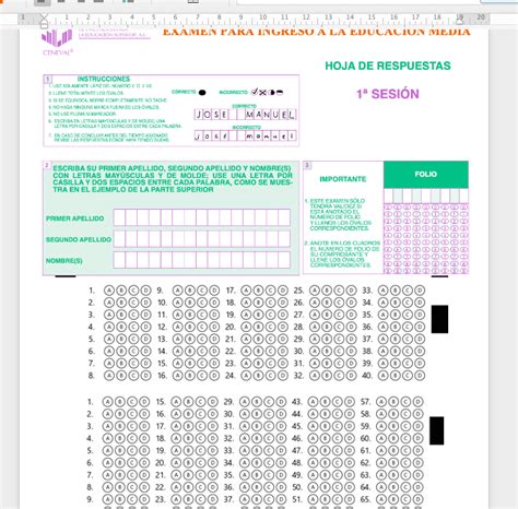 Guía de estudios EXANI I Ceneval Contestada 2024