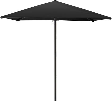 Umbrella Small Central Pole Black 180x180 Black Manutti