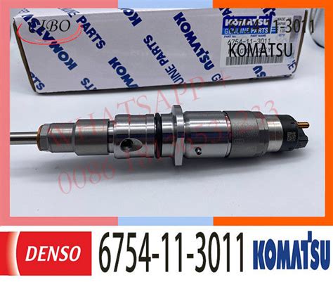 6754 11 3011 Komatsu Fuel Injectors 0445120231 Pc200 8 Pc220 8 Excavator 6d107 Engine