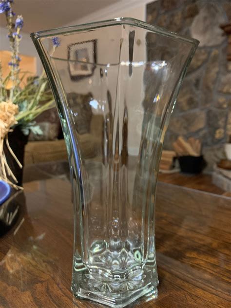 Vintage Hoosier Vase Hoosier Glass Company 4041 Clear Etsy