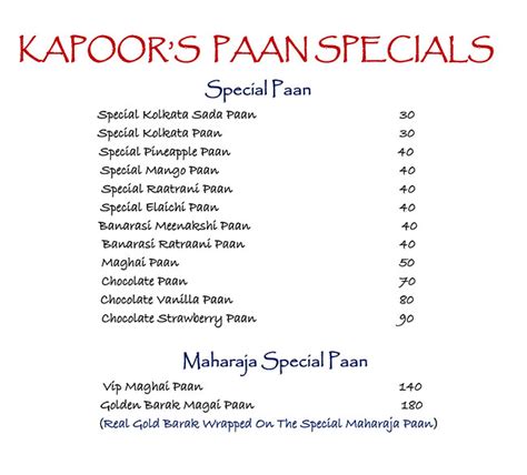 Kapoors Cafe Whitefield Bangalore Menu Photos Images And