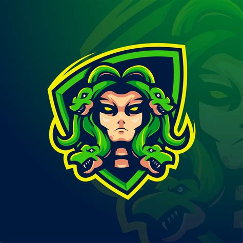 Medusa Mascot Logo Design Vector With Modern Illustration 3452855