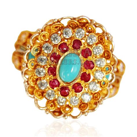 22k Gold Antique Ring - RiLp21531 - 22k Gold ring is beautifully ...